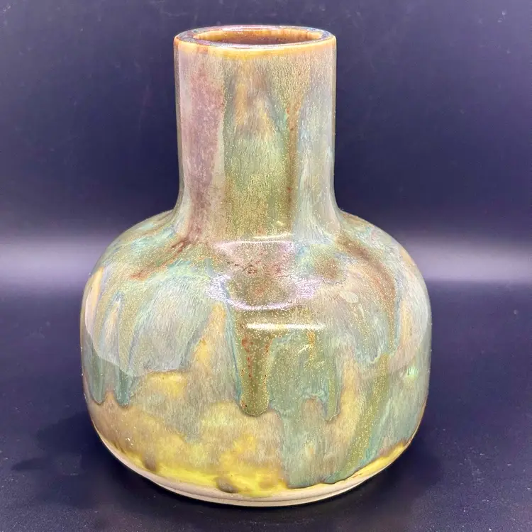 #01 Pottery Beautifully Glazed Vase Carafe Jug 5.25”
