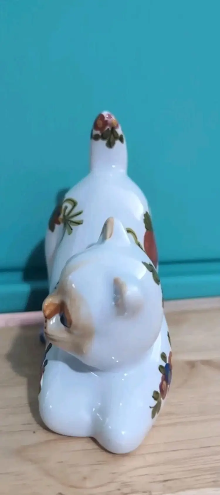 Faenza Italy Hand Painted Ceramic Cat