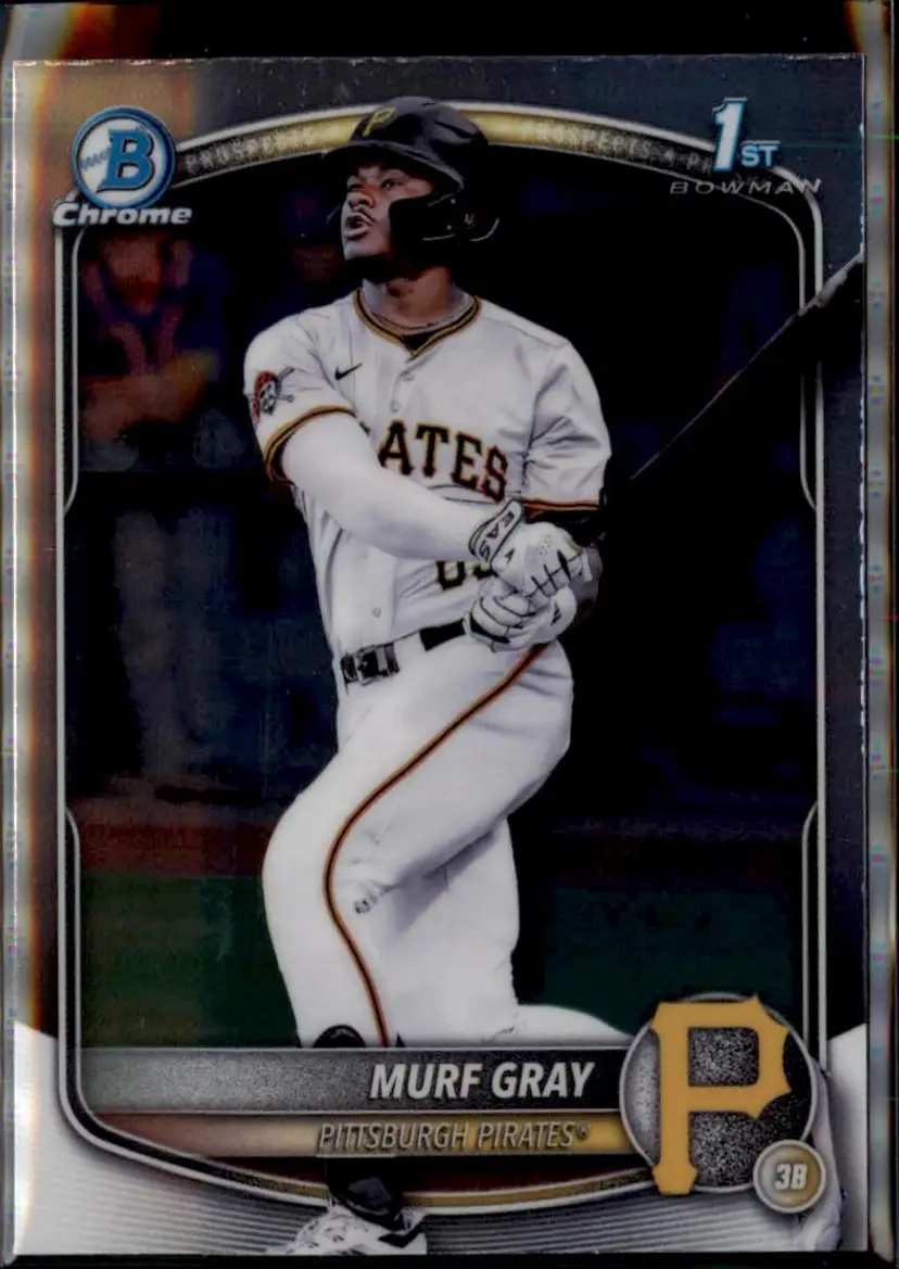 2025 Bowman Draft #BDC-108 Murf Gray Chrome - (138) - Pittsburgh Pirates