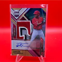 Taylor Trammell 2018 Panini Elite Extra Edition Purple 1/25 Cincinnati Reds