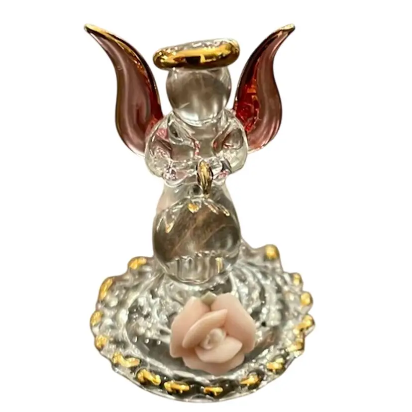 Miniature Glass Angel Figurine