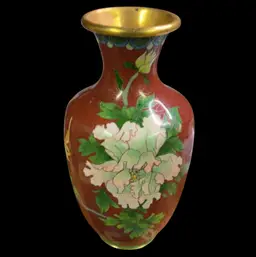#01 - 7.5” Tall Cloisonné Vase