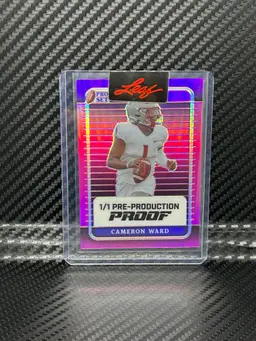 Cameron Ward 1/1 Pre-Production Proof