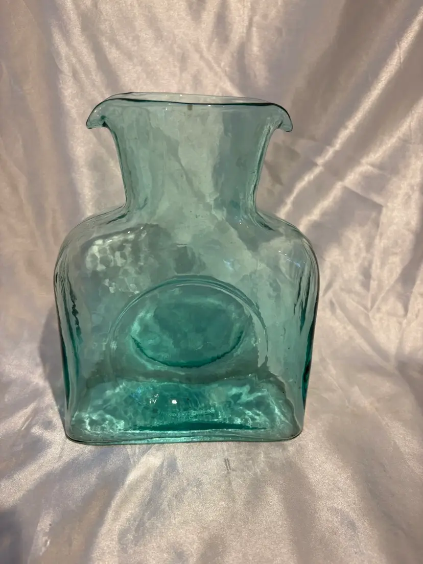 Blenko Green Water Pitcher Vintage