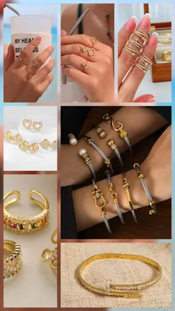 #122 - Chic 18K Gold Plated Jewelry—Waterproof/Tarnish-Free