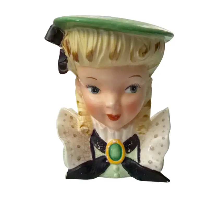 1950s German Style Blonde Headvase *read