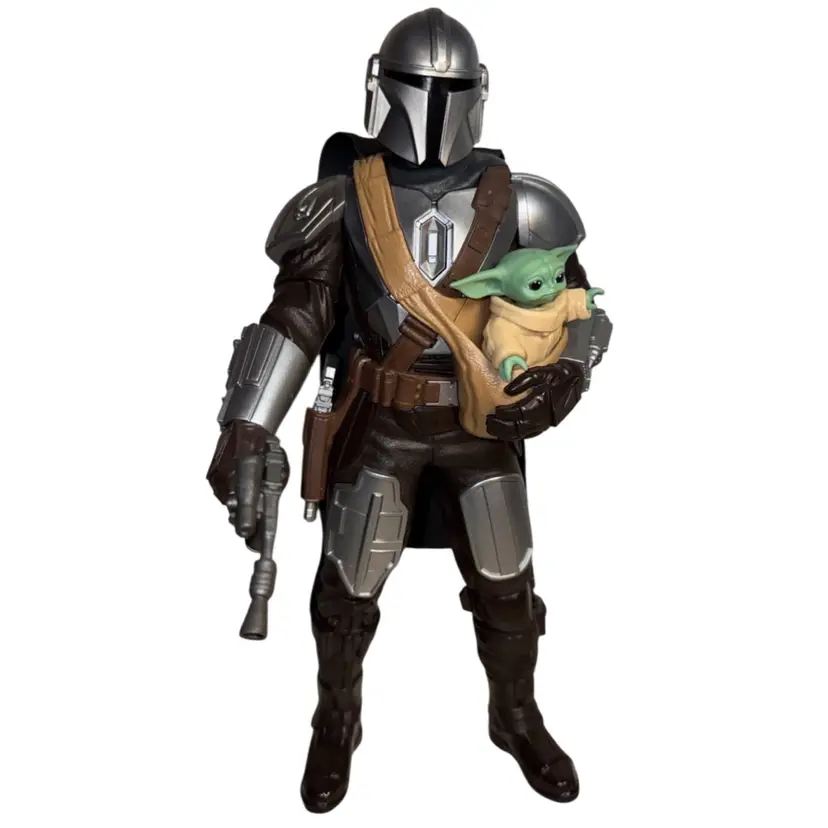 Star Wars Galactic Action The Mandalorian Grogu Toy Figure 11” Talking Untested