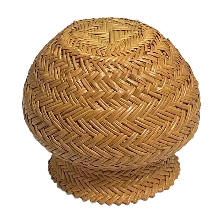Vintage Tarahumara Hand Woven Basket, 3.5" Tall