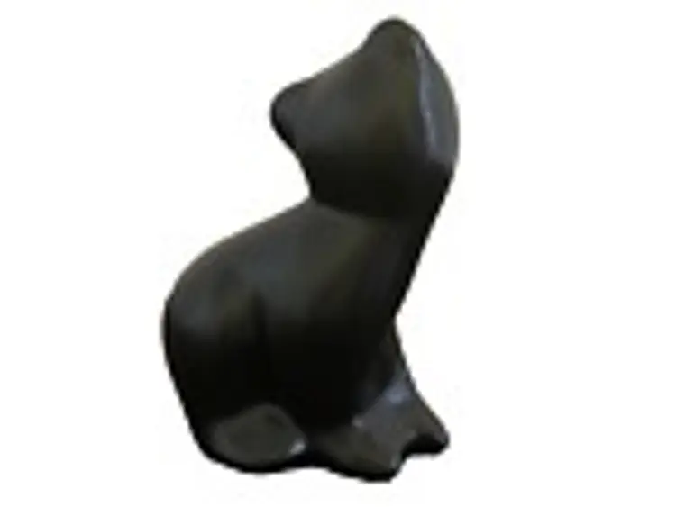 Pigeon Forge Pottery TN Black Bear Cub Sculpture Signed Douglas Ferguson 4 inch
