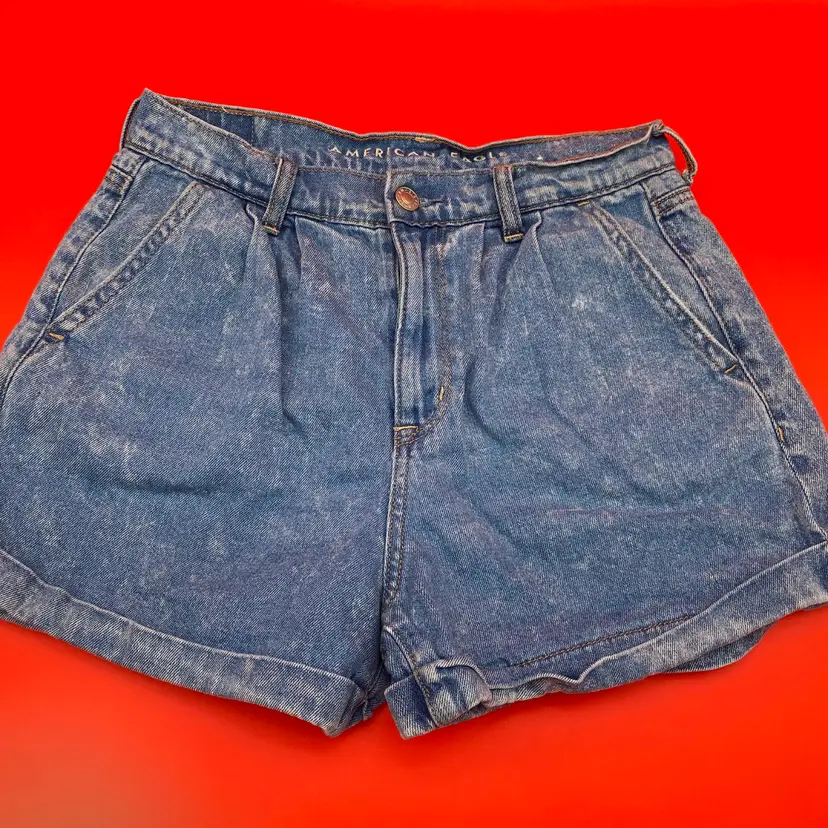 American Eagle Women's Size 4 Mom Short Denim Blue Jean Shorts