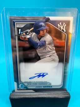 Jared Serna 1st Bowman Chrome Auto Miami Marlins