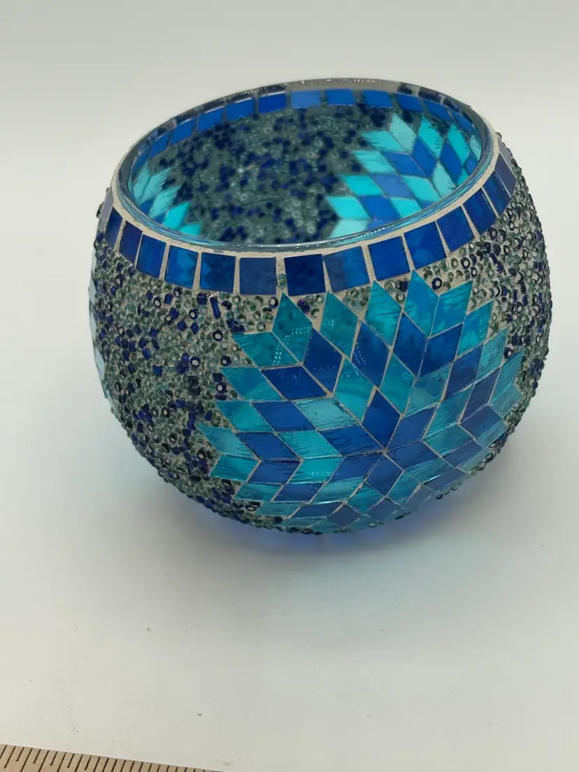 Beautiful Stained Glass Style Candle Holder