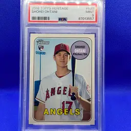 2018 Topps Heritage Shohei Ohtani RC PSA 9 Los Angeles Dodgers