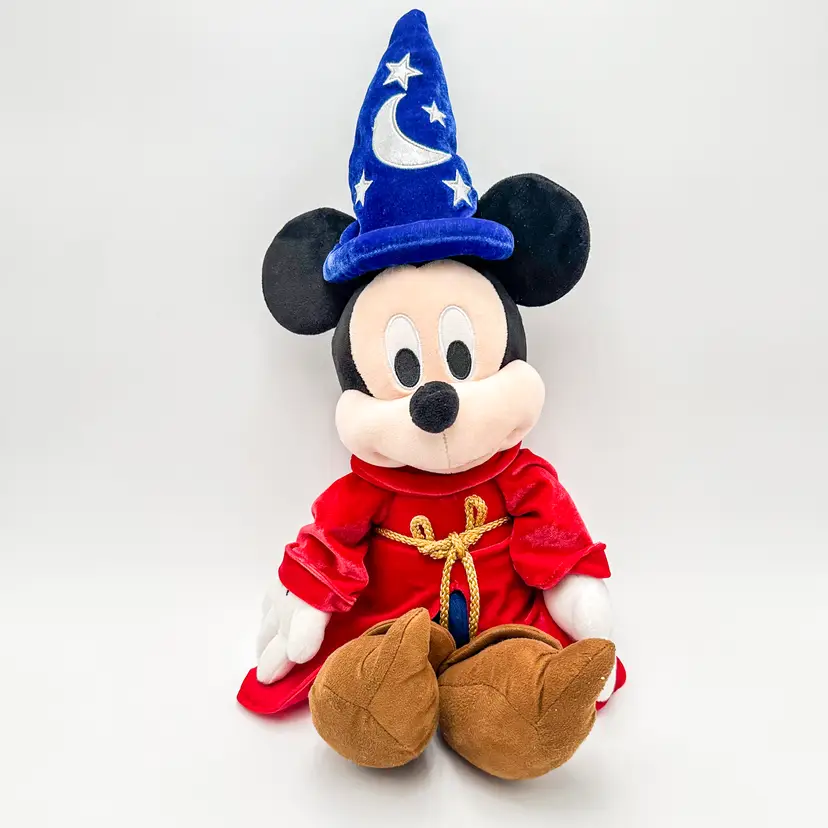 Fantasia Mickey Mouse Sorcerer's Apprentice Disney Store Plush 22"L 8"W B25