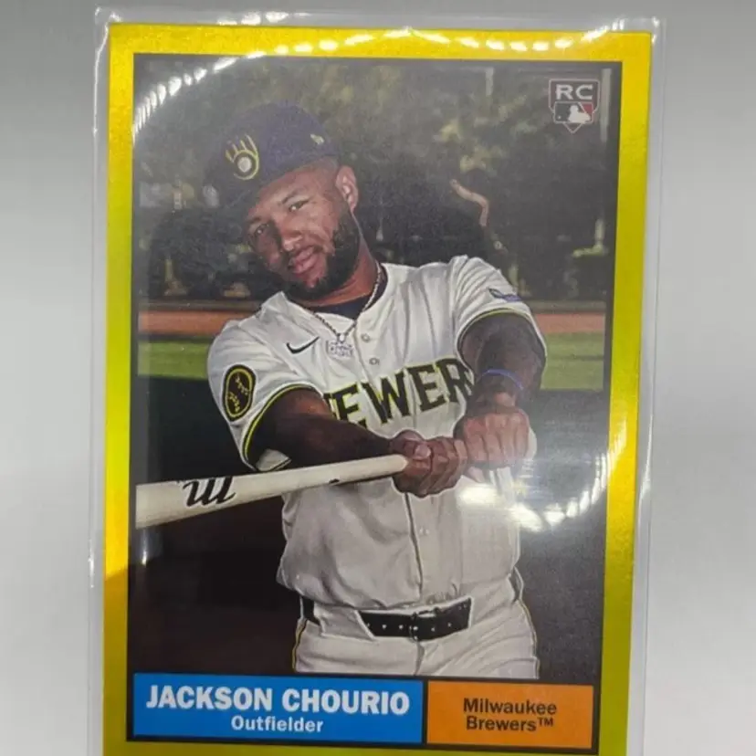 2024 Topps Archives Baseball JACKSON CHOURIO Yellow Foil Rookie Card #44
