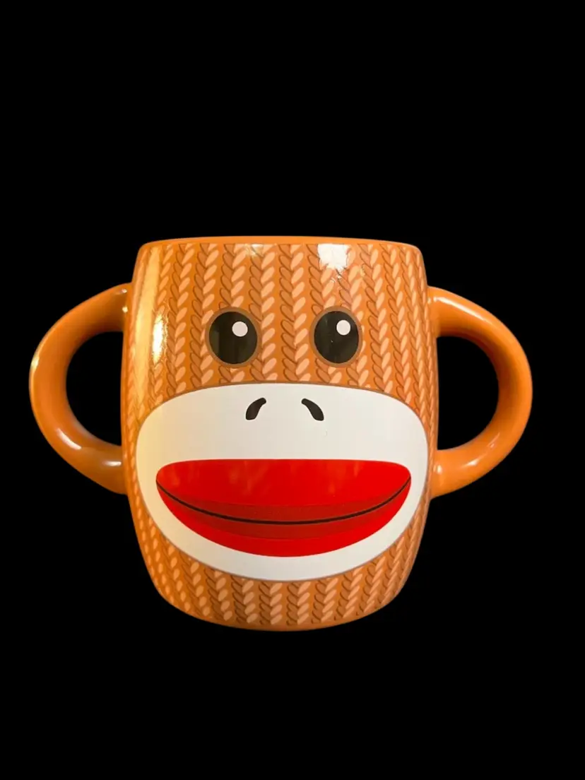 Galerie Sock Monkey Mug w/ Double Handles
