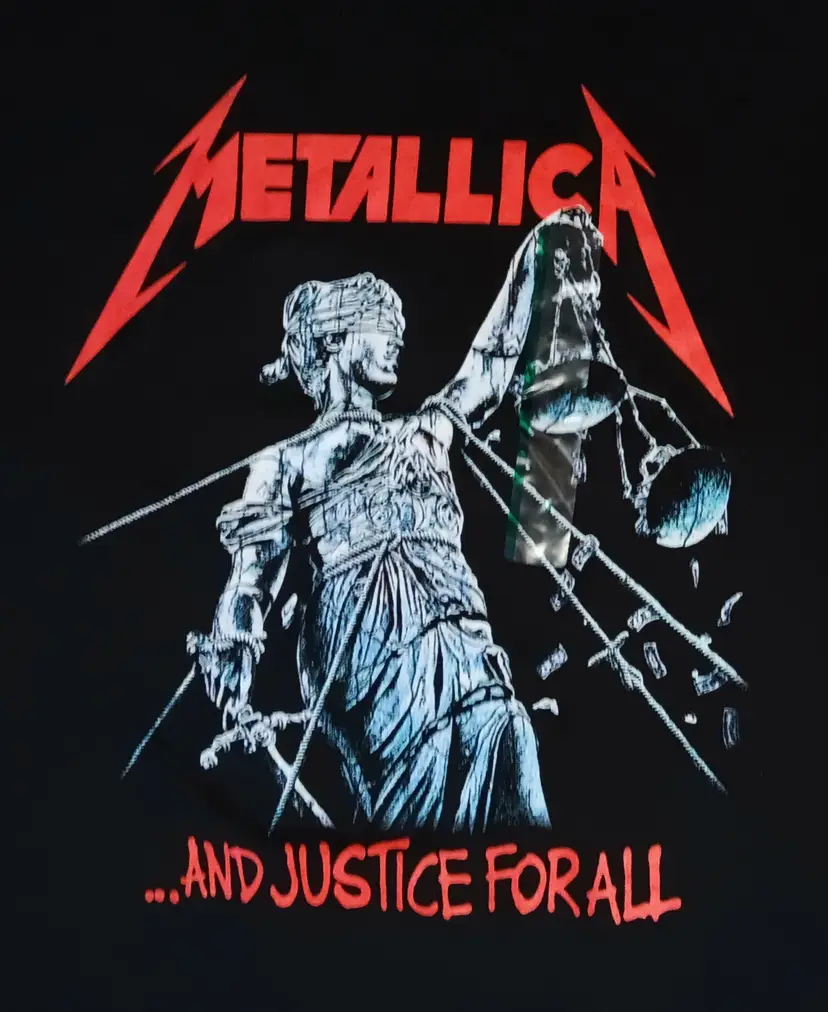 Metallica And Justice For All t-shirt NEW nwot guitar heavy metal concert slayer