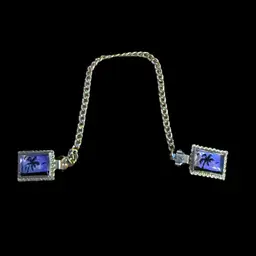 Palm Tree Butterfly Wing Sweater Clip 8”