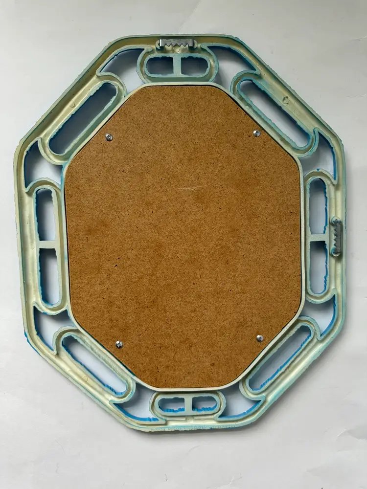 Vintage Homco faux bamboo mirror
