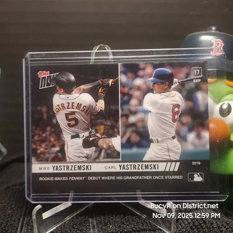 2019 Topps Now - Carl Mike Yastremski Boston Red Sox San Francisco Giants PR1213