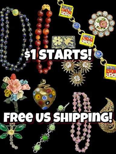 Micro Mosaics, Bakelite, Damascene, Murano, Celluloid 