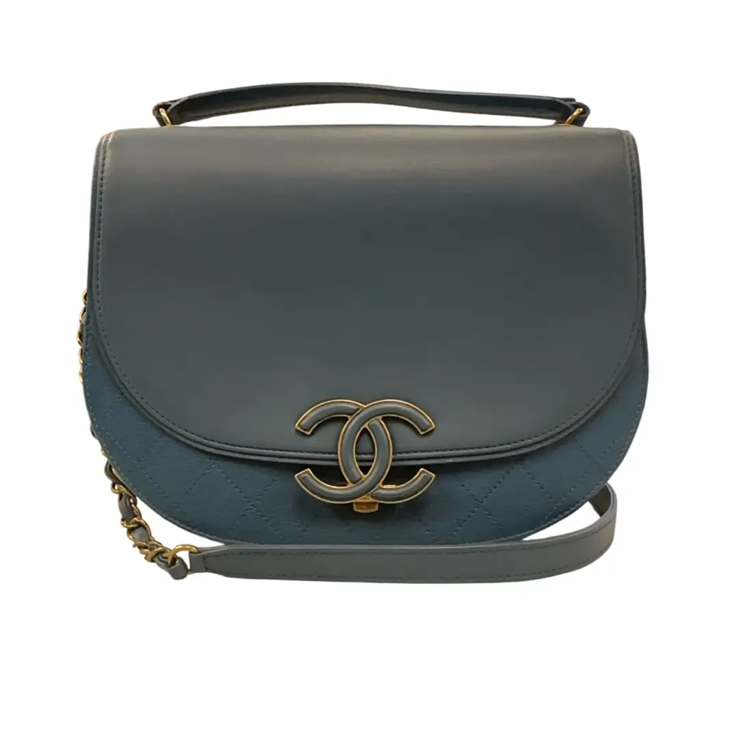 Chanel Blue Coco Curve Flap