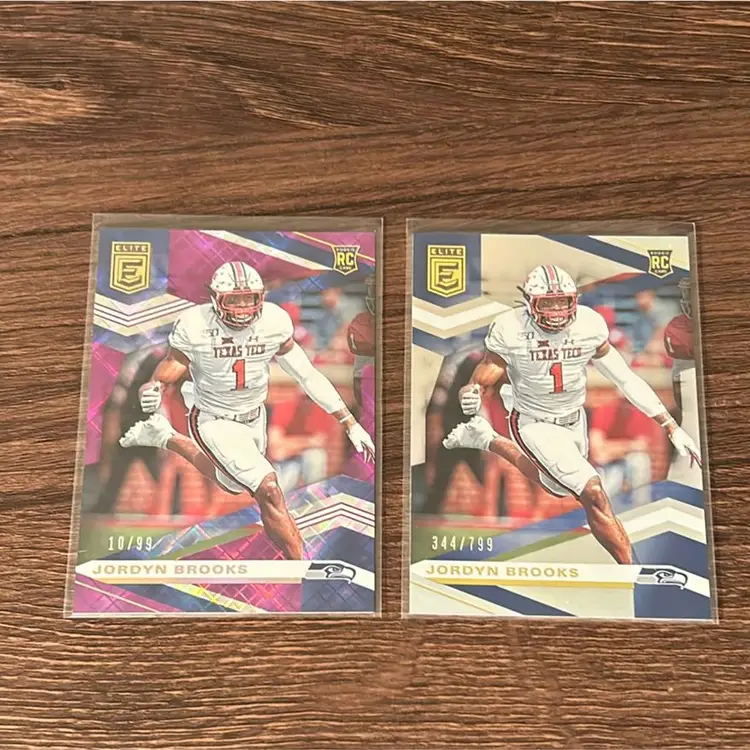 Jordyn Brooks RC Lot /99 and /799 - Seattle Seahawks