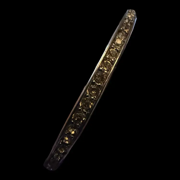 Givenchy Rhinestone Clamper Bracelet 2.5” Opening