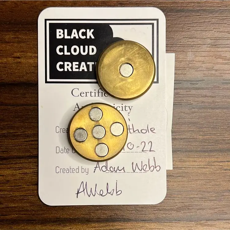 EDC Brass Haptic Fidget Coin