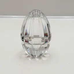 Atlantis Lead  Cut Crystal Egg