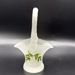 Westmoreland Satin Holly Berry Basket