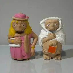 Vintage 1982 LJN Toys ET The Extra Terrestrial PVC 2" 2-Figure Lot