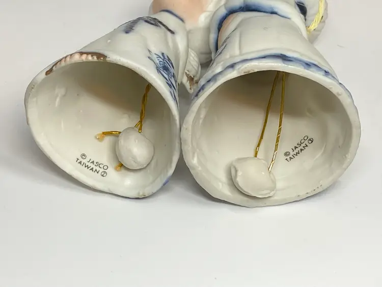 Vintage Jasco Porcelain Boy & Girl Angel Bells