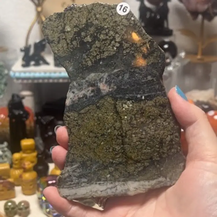 Pyrite In Marcasite Slab