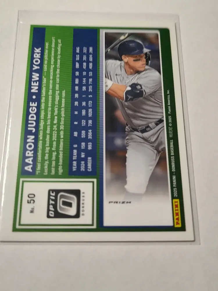 2025 Aaron Judge Donruss Orange Optic