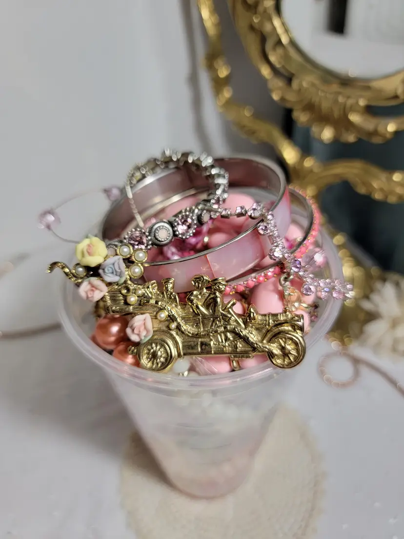 Pink cup of goodies!