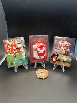 Joe Montana 3-football Card Lot San Francisco 49ers