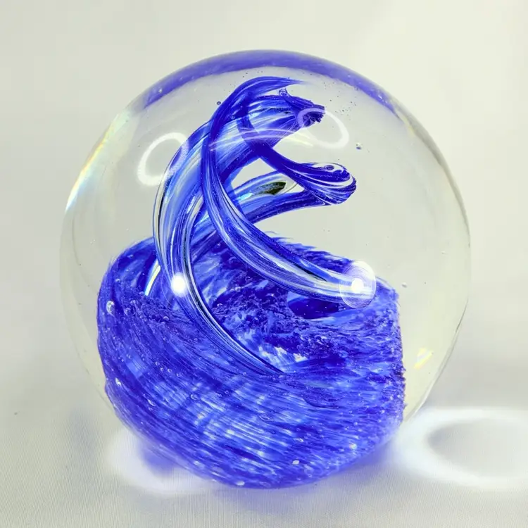 Blue Swirl Paperweight