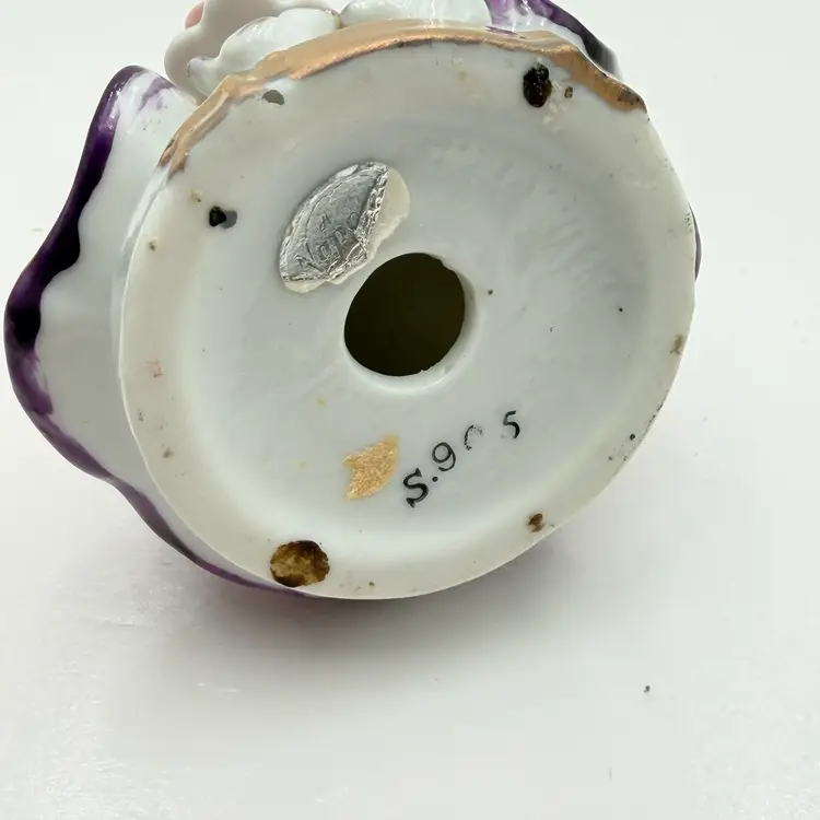 Sunday’s Child With Sweet Little Chicks Ceramic Figurine