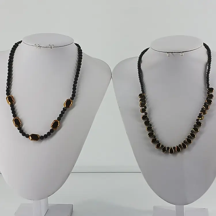 Two Necklaces made from Vintage Glass Beads