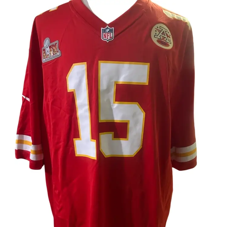 Patrick Mahomes Kansas City Chiefs Nike Super Bowl LVIII Game Jersey – Red 3XL New $150