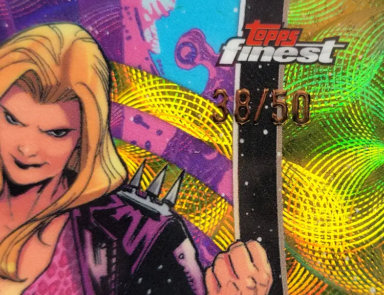 2026 Topps Finest Fantastic Four Titania Negative Zone Gold Kaleidoscope /50