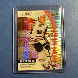 2023-24 Upper Deck Allure Connor Bedard Rookie Red Rainbow - Chicago Blackhawks