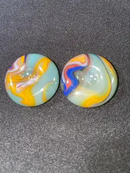 #02 - 2 Jabo/Das Slag Glass Marble Stands