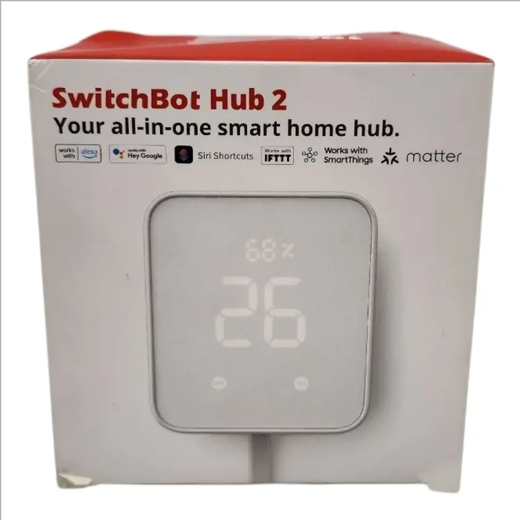 SwitchBot Hub 2 2nd Gen Work as a WiFi Thermometer Hygrometer, IR Remote Control