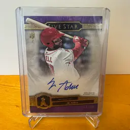 Jo Adell 2021 Topps Five Star Purple Rookie Auto 35/50 - Los Angeles Angels