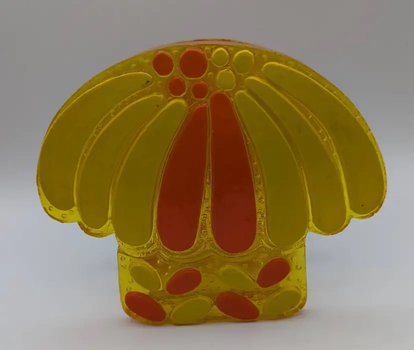 Vintage 1960's Acrylic Resin Mushroom Napkin Holder Retro- MCM