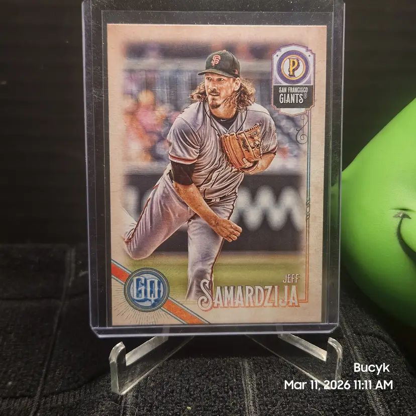 2018 Topps Gypsy Queen Bazooka Back - Jeff Samardzija San Francisco Giants