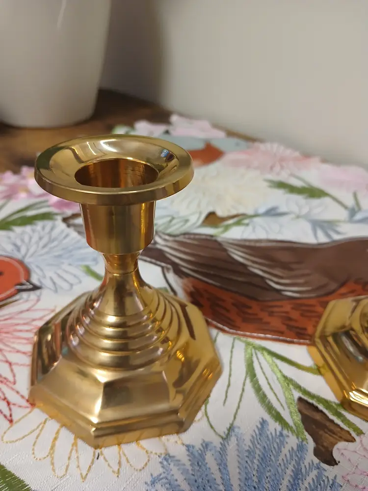 PAIR of Brass Candle Sticks