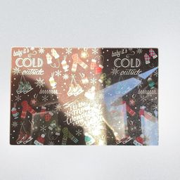 Glass Christmas Cutting Board